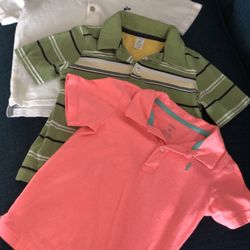 Boys 4T Polo Shirts 3 Short Sleeve Shirts Carters Old Navy