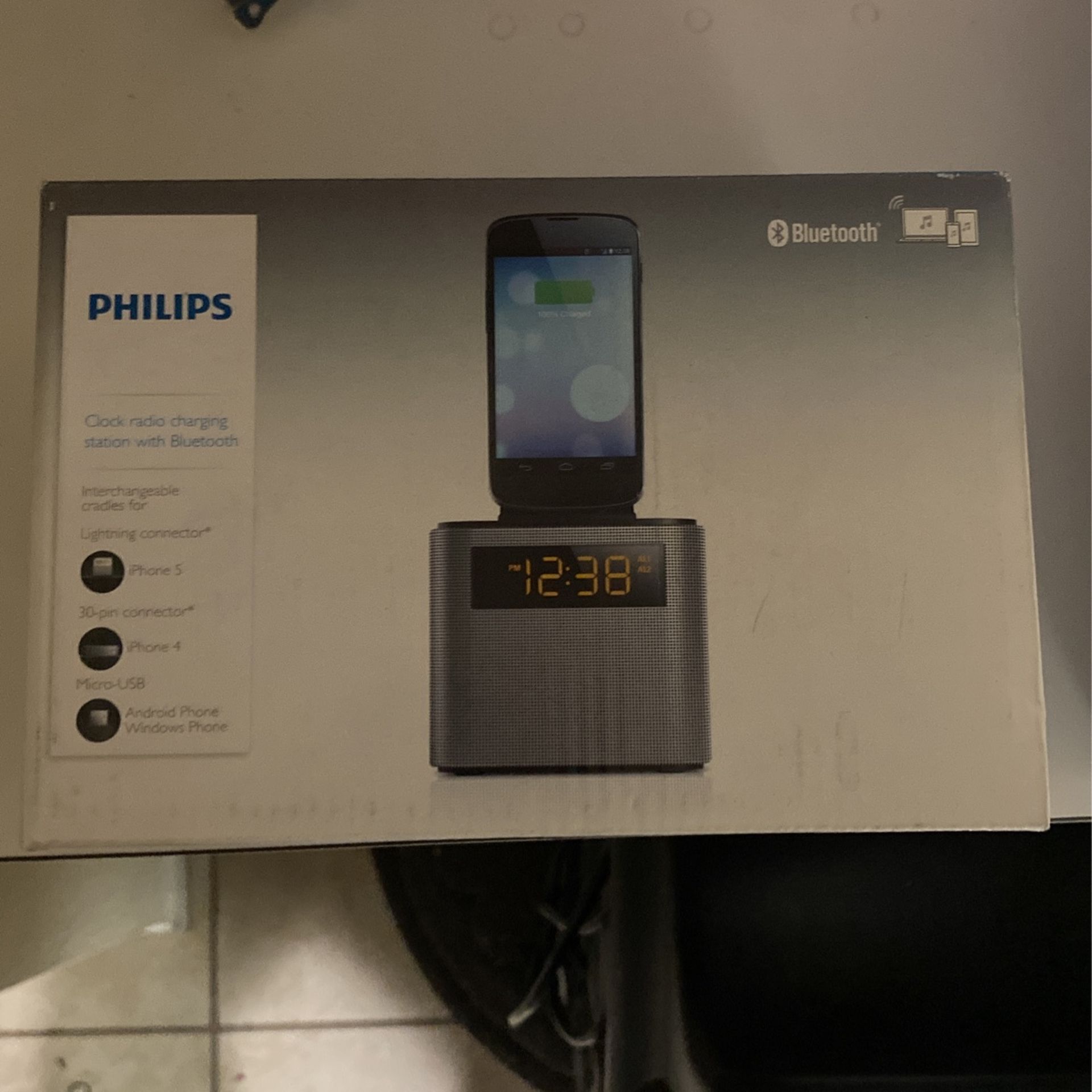 Phillips Clock Radio / Bluetooth (Five Unboxed Brand New)