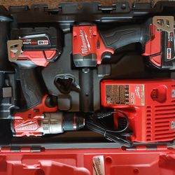 Milwaukee M18 Impact And Drill Set
