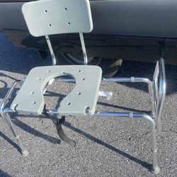 DMI Sliding Transfer Bench / Tub Bench With Backrest