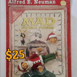 Vintage DC Direct MAD Magazine Alfred E. Neuman Holiday Action Figure  $25