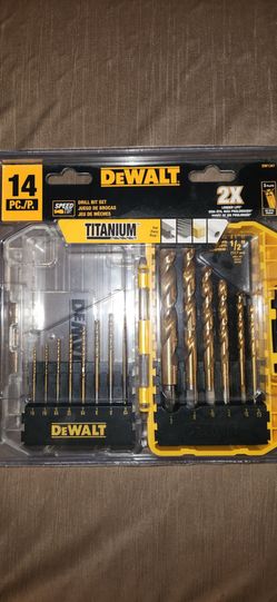 Dewalt 14pc Titanium Drill Bit Set