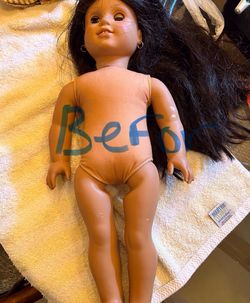 Amarican Girl Doll Cleaning