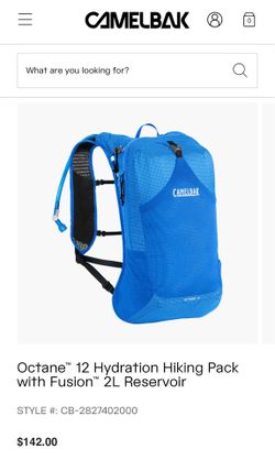 Camelbak Octane 12 Hydration Hiking Pack with Fusion 2L Reservoir