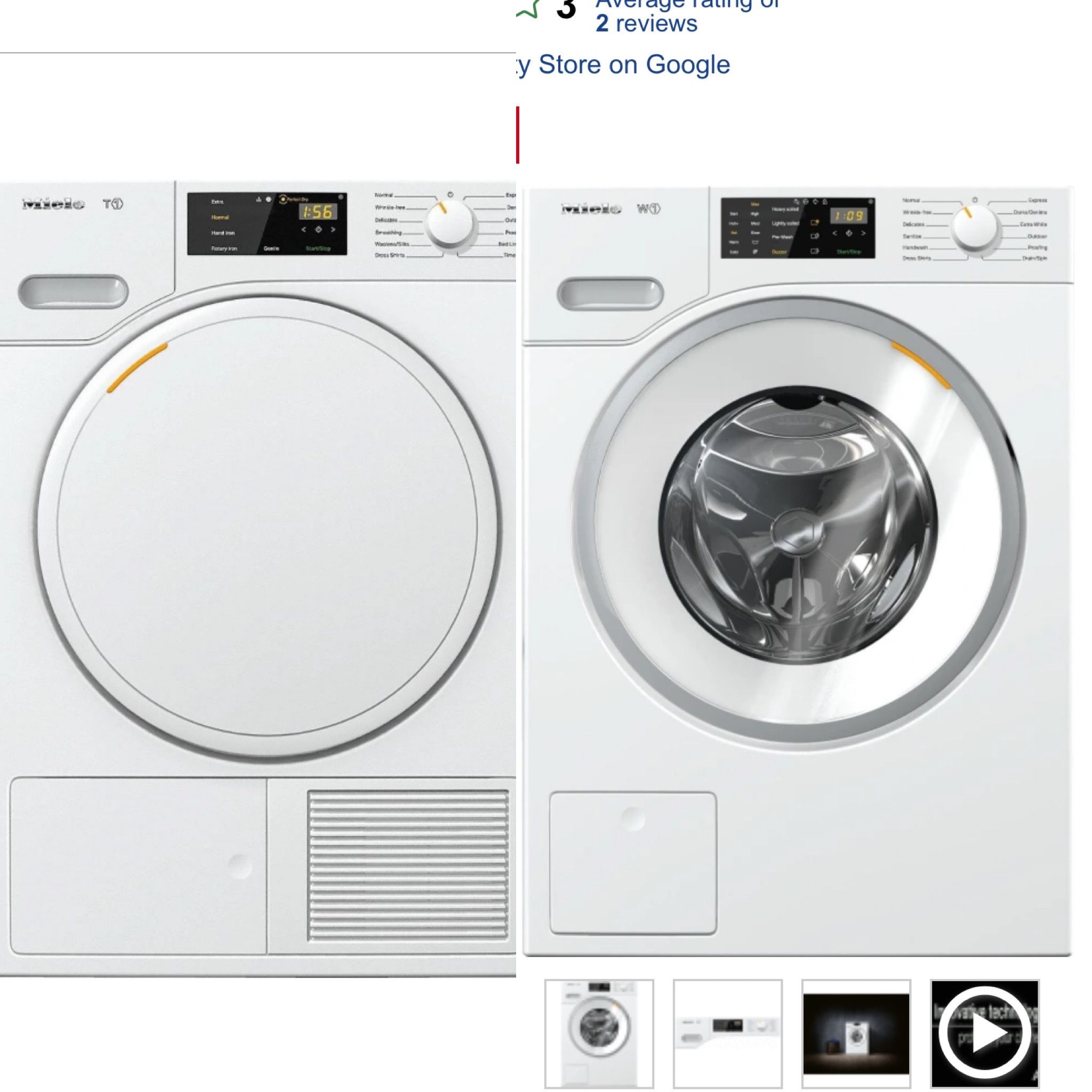 Miele Washer and Dryer