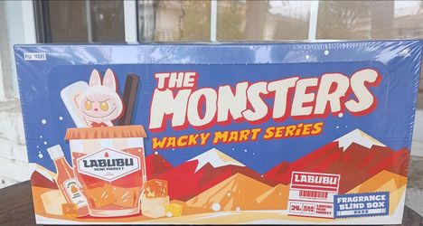 The monsters wacky mart labubu fragrance box