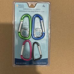 Carabiner Key Rings, 4CT