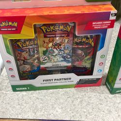 Pokémon First Partner Series One Illustration Collection Boxes X2