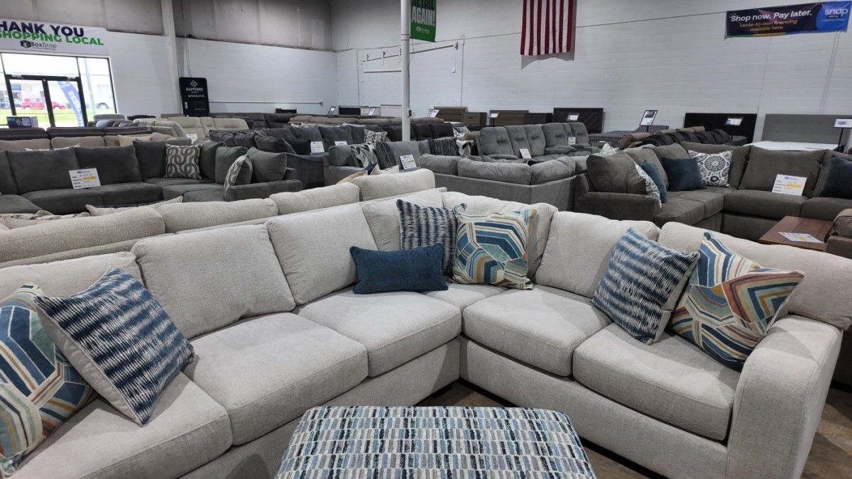 Brand New L-Shaped Sectional Spacious & Stylish!