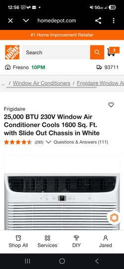 25,000 BTU 230V Window Air Conditioner Cools 1600 Sq. Ft. with Slide Out Chassis in White