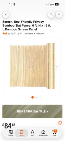 Fencing decorative bamboo