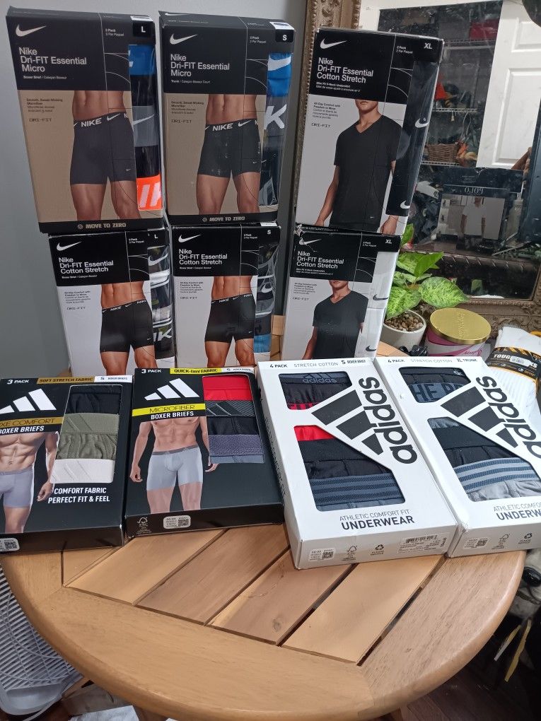 Nike , Adidas, Men's Boxers And Briefs