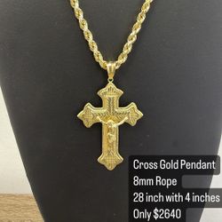 Cross Gold Pendant