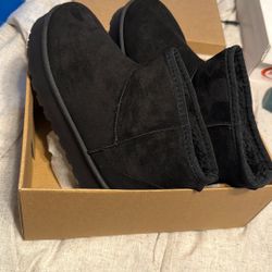 Platform Black Boots 8