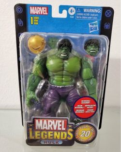 20th Anniversary Marvel Legends 6 Inch Hulk With Floor Blast Atachment