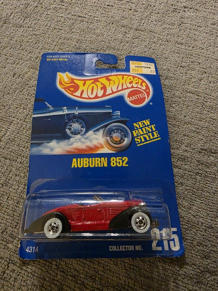 1991 Hot Wheels Auburn 852 die-cast car