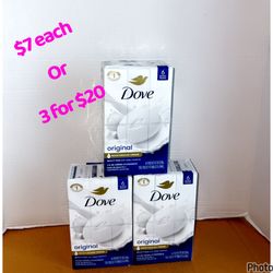 Dove original barsoap 6pk