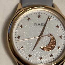 Timex Crystal Moon Wrist Watch 
