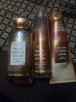 Bath & Body Works Warm Vanilla Sugar 3-Piece Set