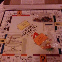 Game…1980s Anderson Indiana Junior Achievement Monopoly Local Merchant Game 