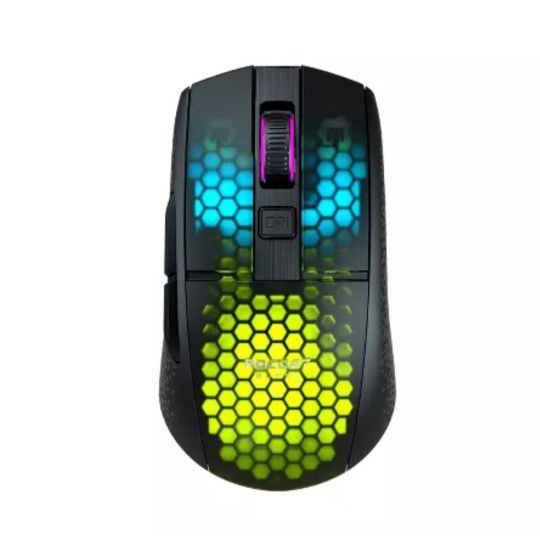 ROCCAT Burst Pro Air Lightweight Optical Wireless RGB Gaming Mouse with Optical Switches, USB-C (Black)
