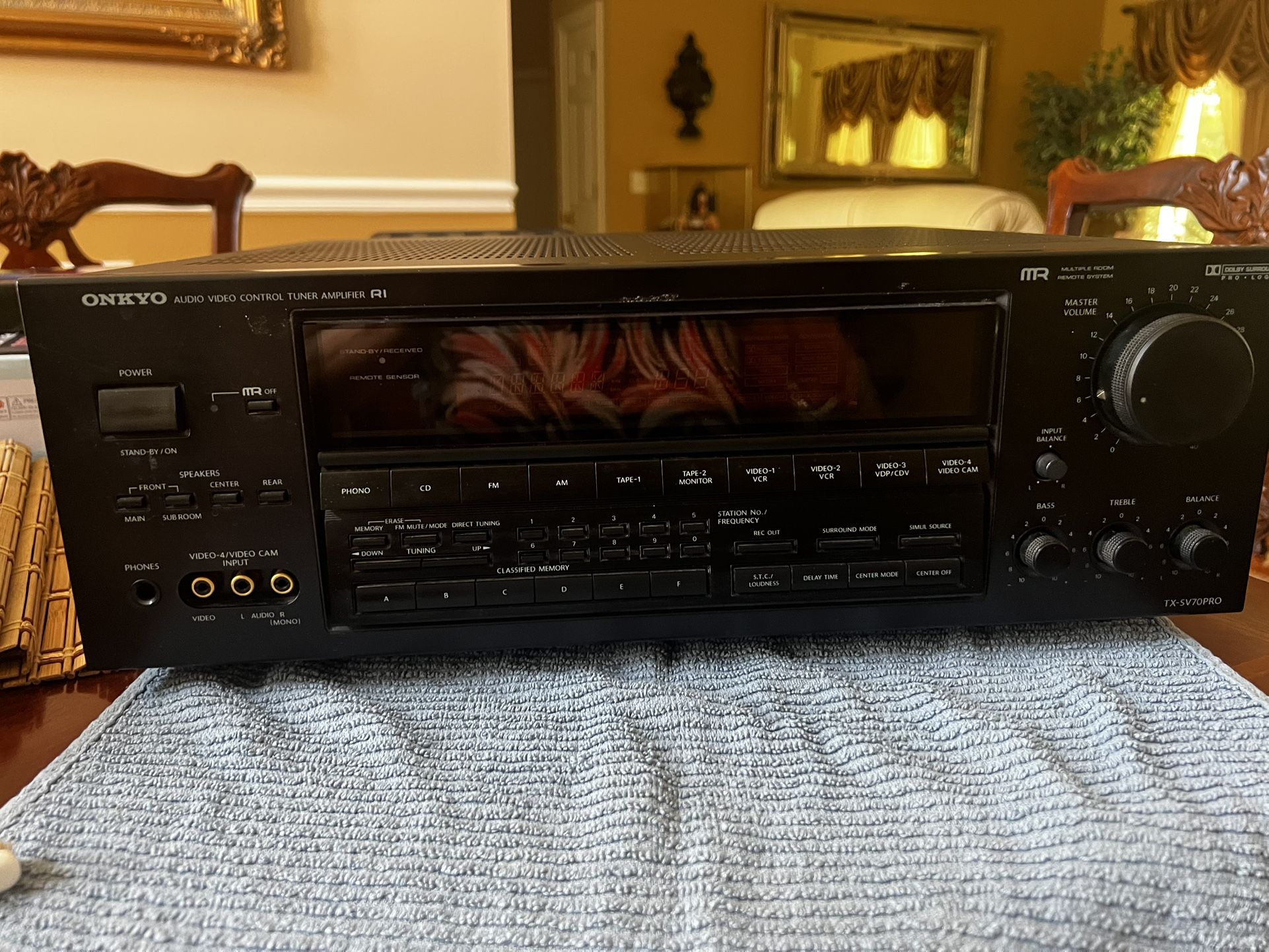 Onkyo TX-SV7OPRO Audio Video Control Tuner Amplifier.