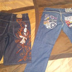 Artful Dodger Pants 38W, & Baggy Shorts38W(Like New)