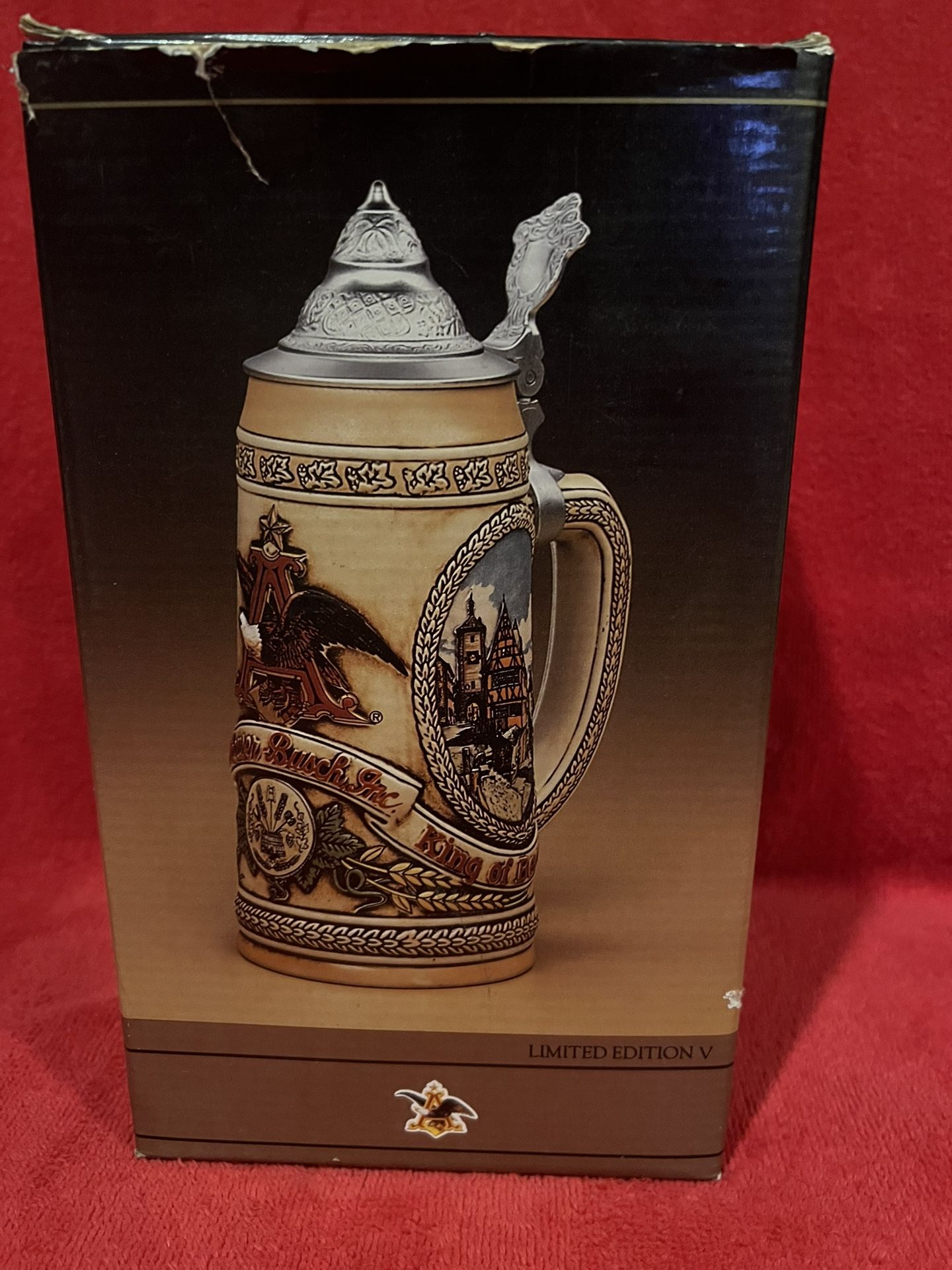 Anheuser Busch Stein Tomorrow’s Treasures Limited Edition V