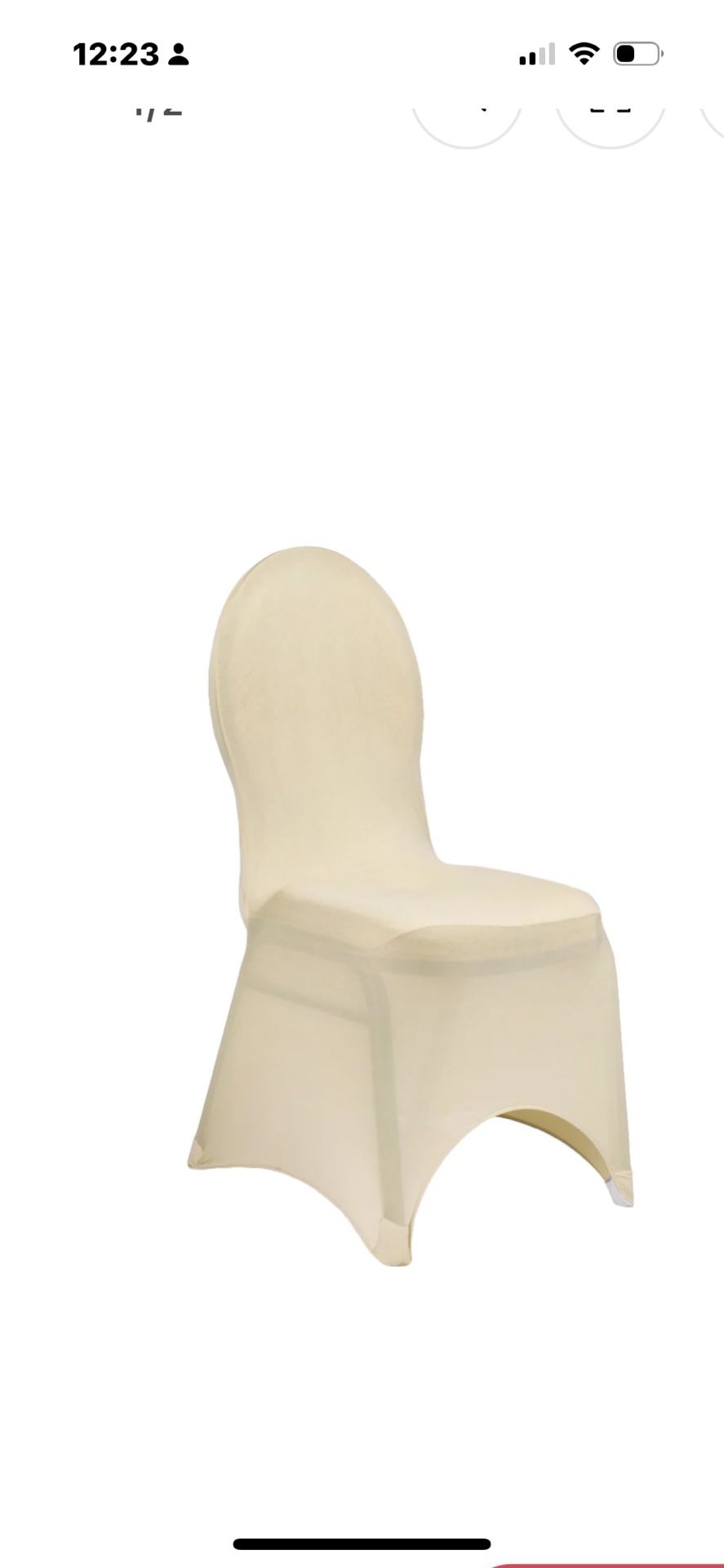 Champagne Chair Covers