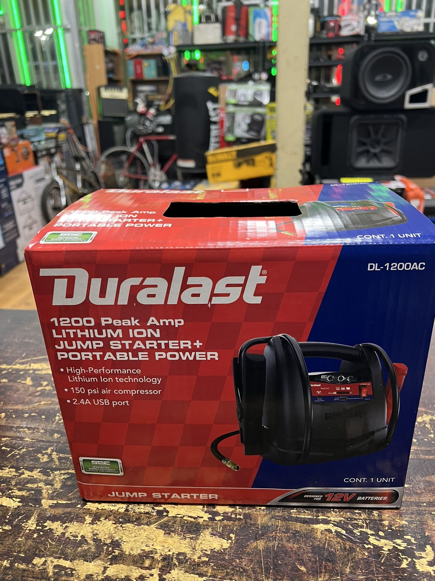 Duralast 1200 Amp Lithium Portable Battery Jump Starter