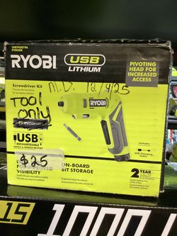Ryobi USB  Screwdriver ( Tool-Only) $20