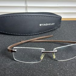 RARE TAG Heuer Reflex Series Eyeglasses - MINT Condition - Bronze Titanium