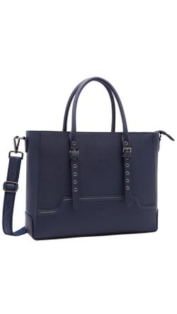 EaseGave 15.6 Inch Laptop Tote Bag, Navy