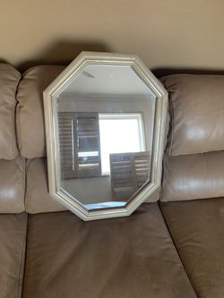 White Wash Oak Mirror