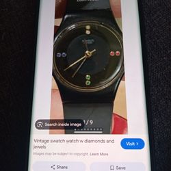  De Dama Swatch Con Diamantes Le Falta LA Bateria 