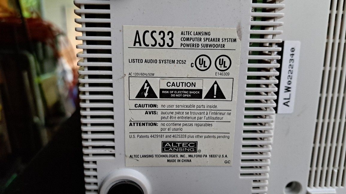 Computer Speaker System Powered Subwoofer