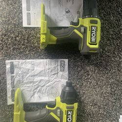 Open Box Unused RYOBI One Drill and Impact Driver