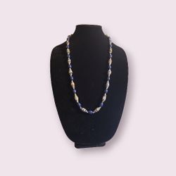 Vintage paper bead necklace 