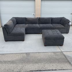 *Free Delivery* Gray Thomasville Modular Sectional Couch Sofa 