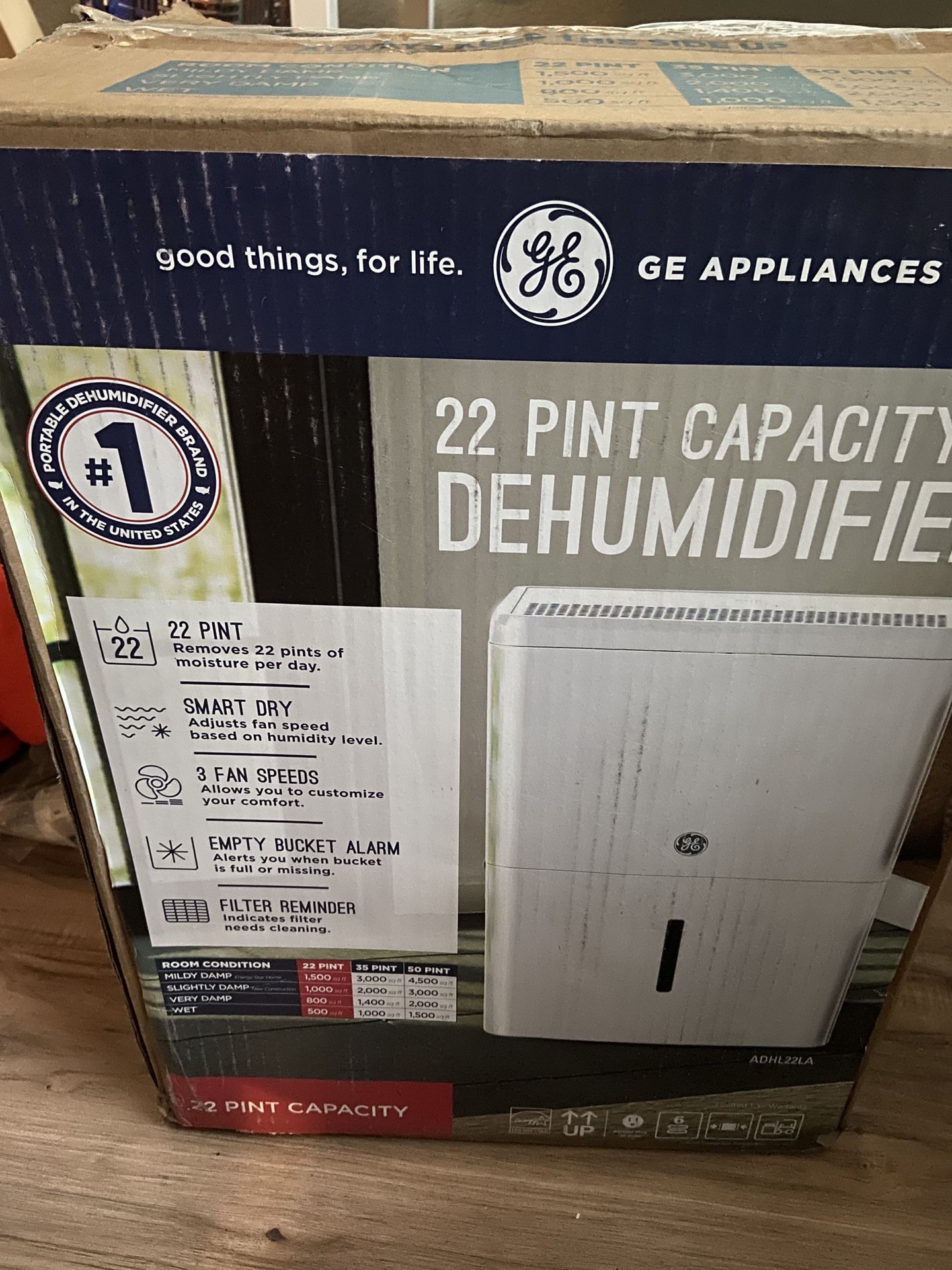 G&E 22 Pint Dehumidifier