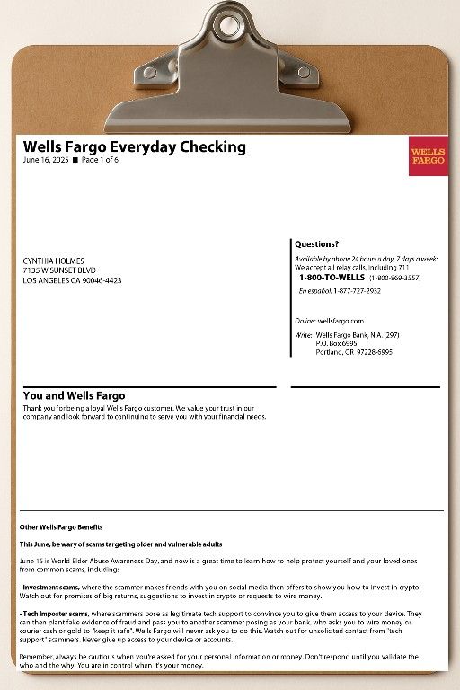 Bank Statements & Pay Stubs