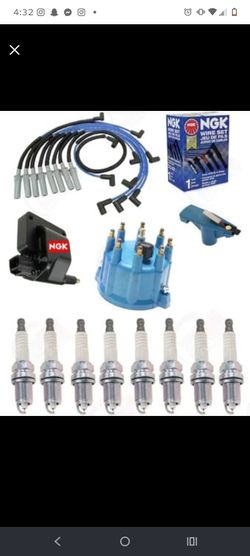 NGK Coil, Plugs & Wires+Tune Up kit for 98-2003 Dodge Dakota Durango Ram 5.2L 5.
