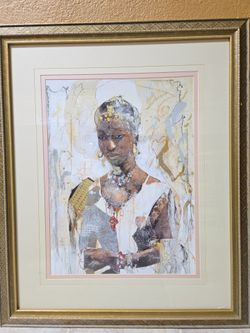 Framed Contemporary Portrait Wall Art | 24" × 17"