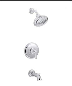 KOHLER Capilano Single-Handle 3-Spray Tub and Shower Faucet in Polished Chrome (Valve Included