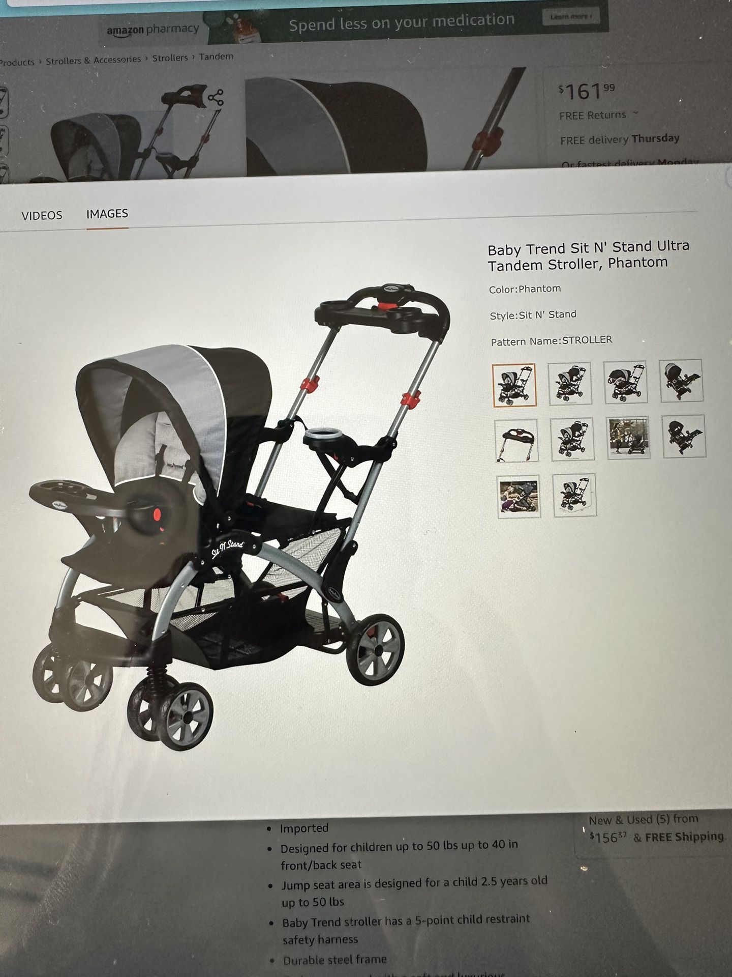 Baby Trend Tandem Stroller 