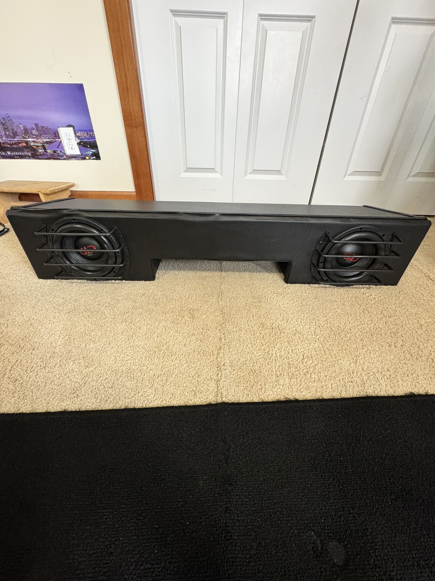 Underseat 8” subwoofer truck box ported w/ DD Audio 508e