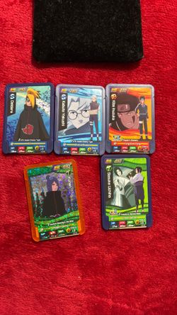 Naruto card figurines