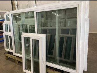 Vinyl & Aluminum Windows Lot – Various Sizes