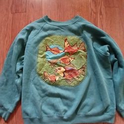 Batik Design Sweat Shirt Size MED