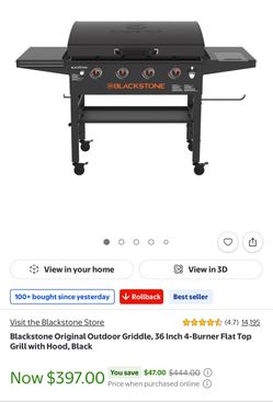 Blackstone 36’ Griddle Flat Top New in Box